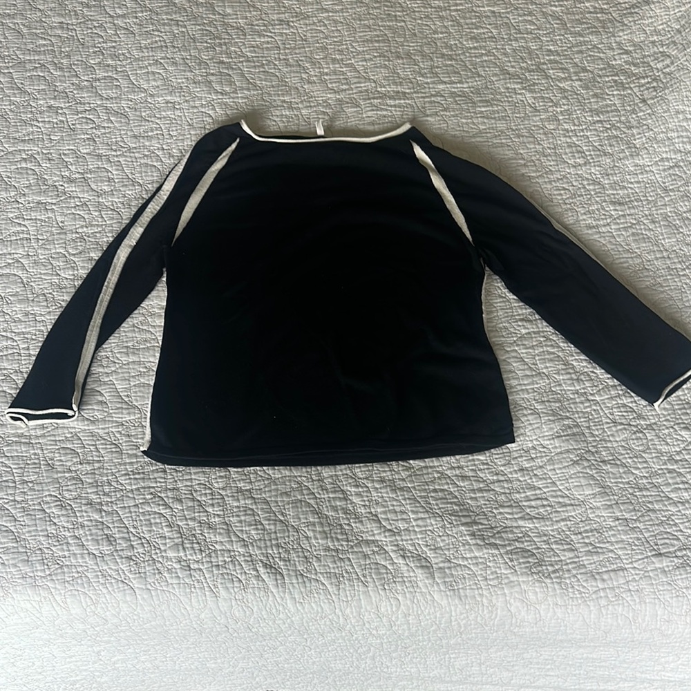 Moth Black and White Top
